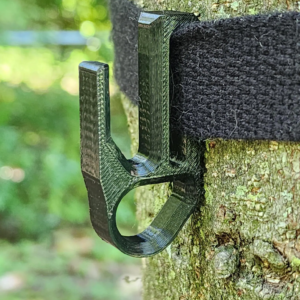 saddle hunting eyelet and hook – tree strap attachment