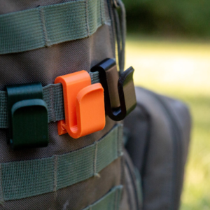 MOLLE Loop J-Hook Clip for Climbing Sticks and Gear Organization