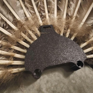 Turkey fan mount for wall display – StrutLock system installed with preserved fan